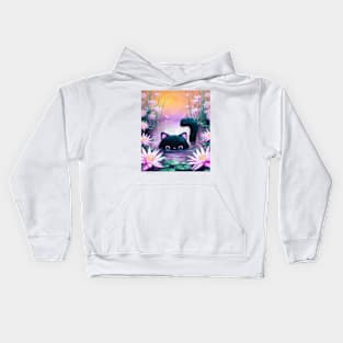 Swim in style with Cat Monet Kids Hoodie